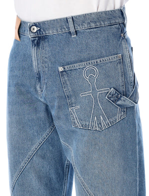 JW ANDERSON Twisted Silhouette Workwear Denim Pants - Size 32