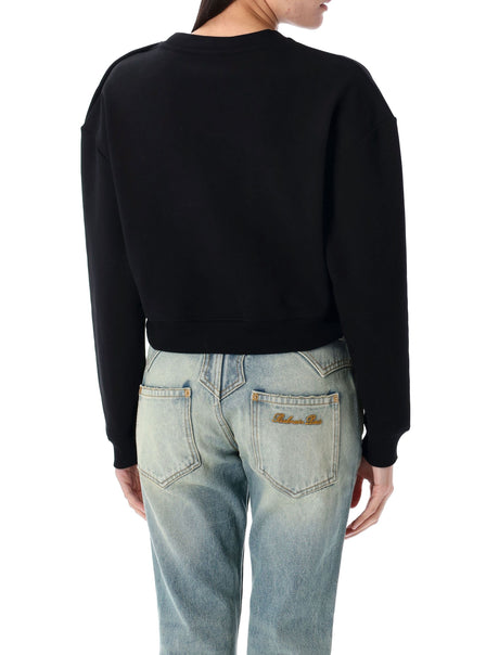 BALMAIN Printed Paris Sweatshirt - Size S