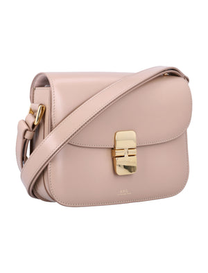 A.P.C. Mini Foldover Handbag with Goldtone Accents