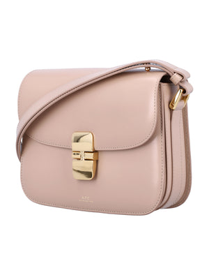 A.P.C. Mini Foldover Handbag with Goldtone Accents