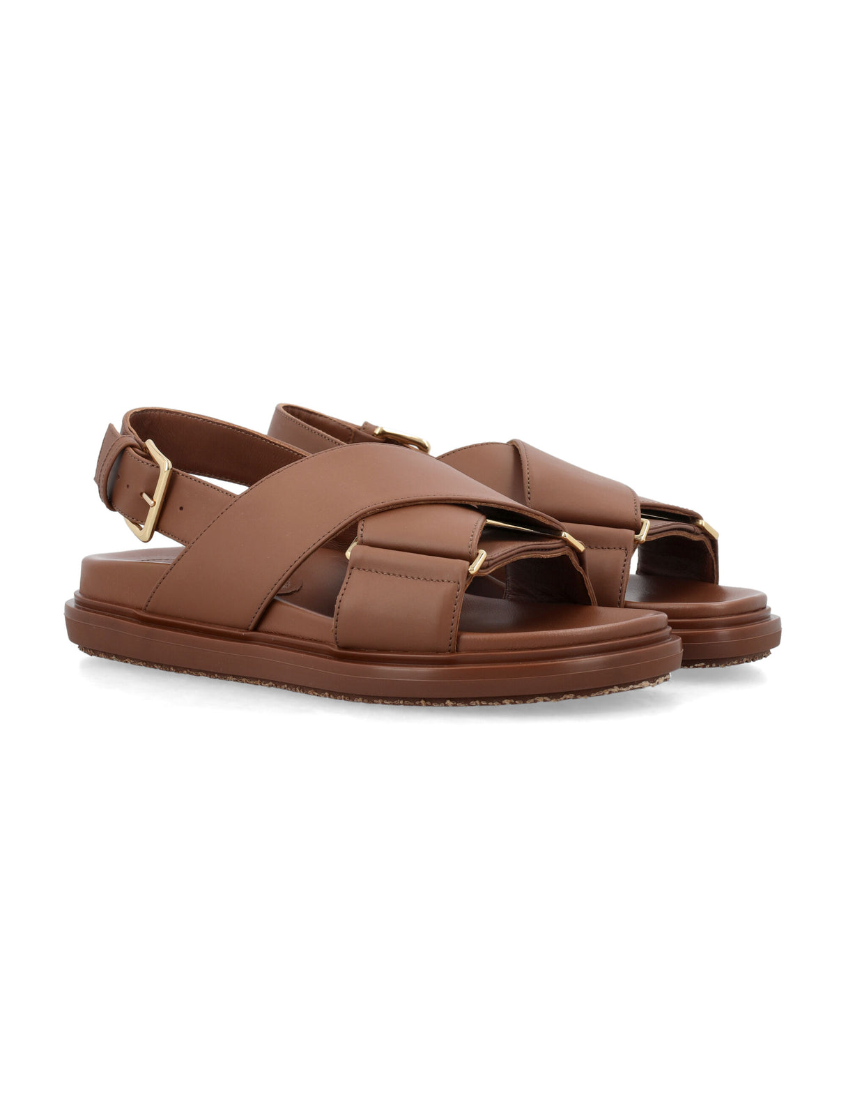 MARNI Leather Fussbett Sandals for Women