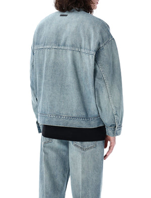 FEAR OF GOD Cropped Boxy Denim Trucker Jacket - Men's Size L