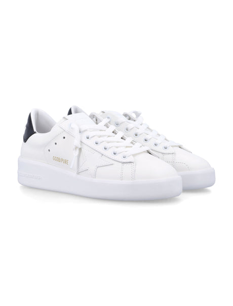 GOLDEN GOOSE Pure Leather Round Toe Sneakers for Men