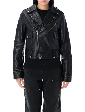 GOLDEN GOOSE Leather Biker Jacket - Size 40