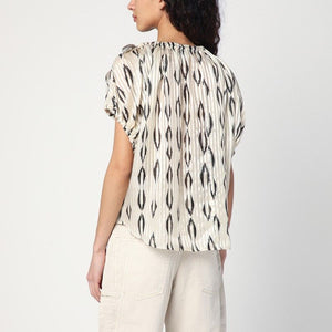 ISABEL MARANT Elegant Silk Blouse with Geometric Print - SS25