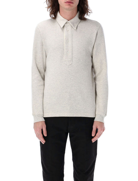 TOM FORD Long Sleeve Knit Polo - Size 50