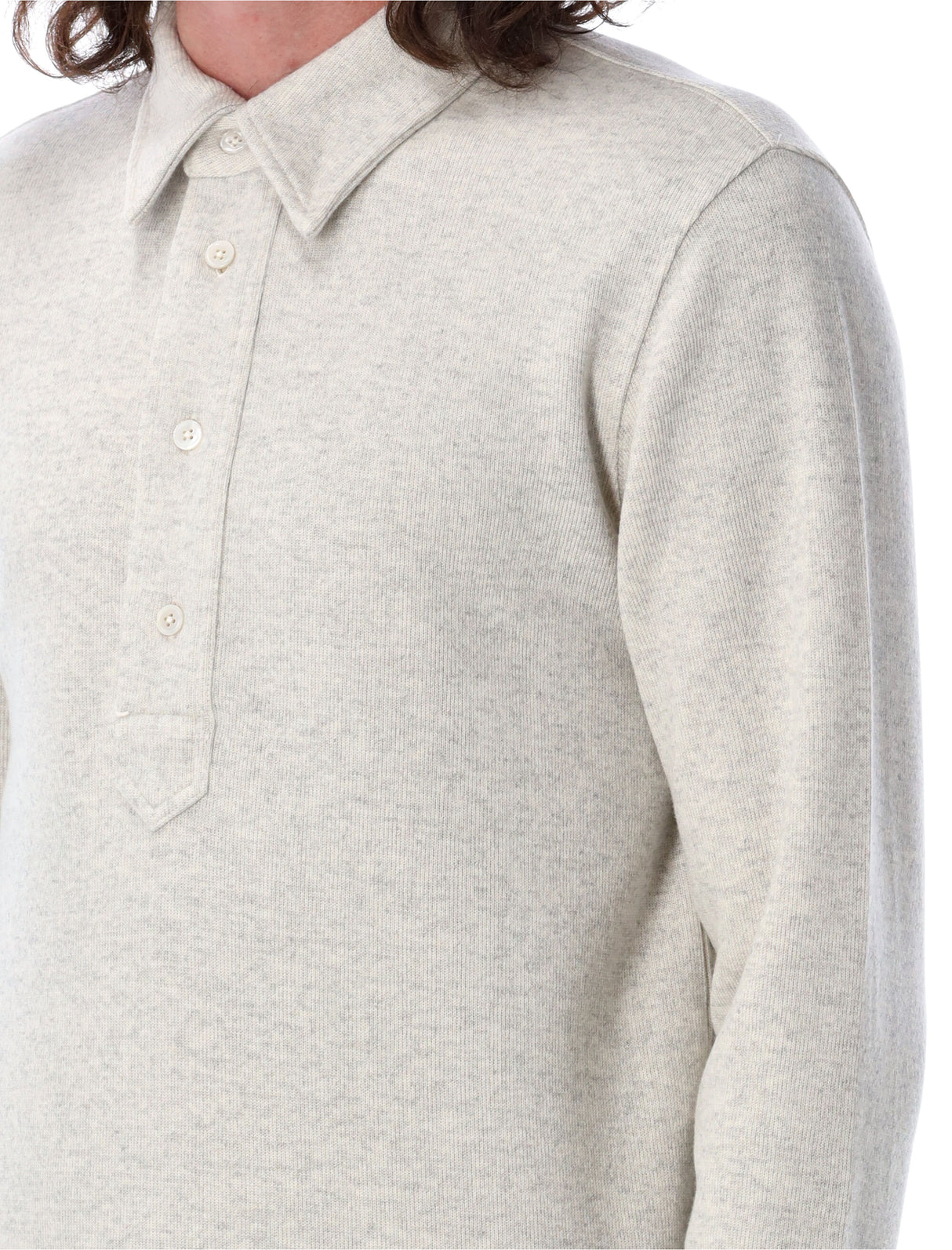 TOM FORD Long Sleeve Knit Polo - Size 50