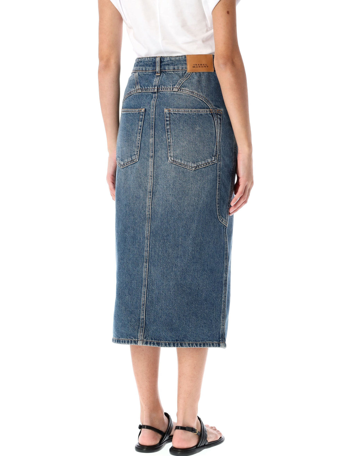 ISABEL MARANT Denim Midi Skirt - Size 36