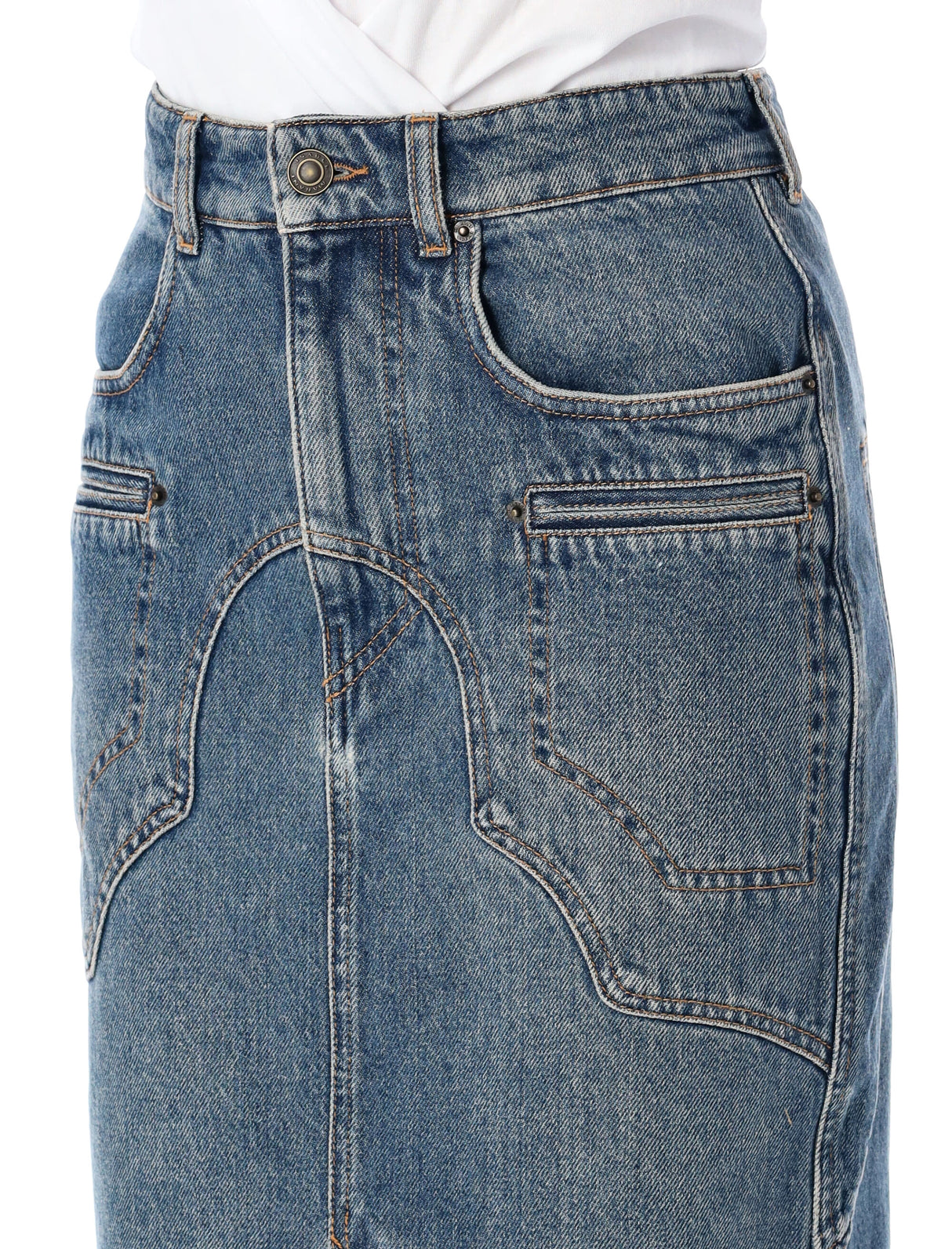 ISABEL MARANT Denim Midi Skirt - Size 36