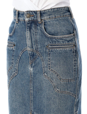 ISABEL MARANT Denim Midi Skirt - Size 36