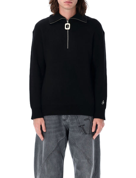 JW ANDERSON Half-Zip Slim Fit Sweater - Size L