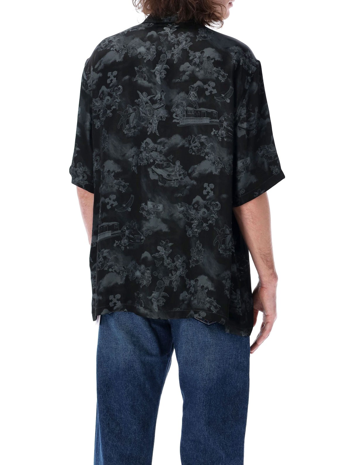 OFF-WHITE Jacquard Fresco Bowling Shirt Size 50