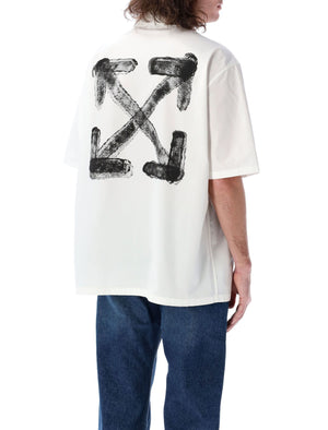 OFF-WHITE Men's Short Sleeve Spray Arrow Bowling Shirt - Size 50