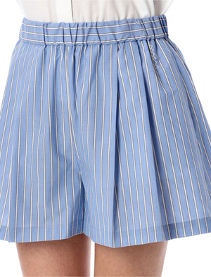 MARNI Pleated Striped Shorts - Size 40