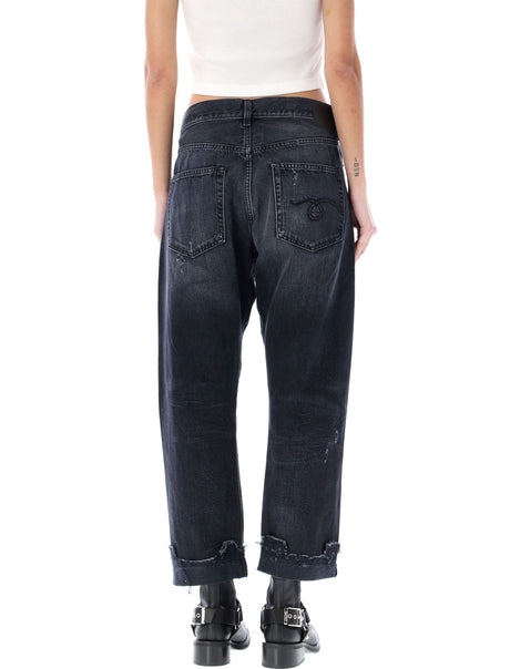 R13 Casual Low Rise Oversize Jeans in Size 26