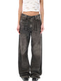 R13 Damon Pleated Wide Leg Jean - Size 26