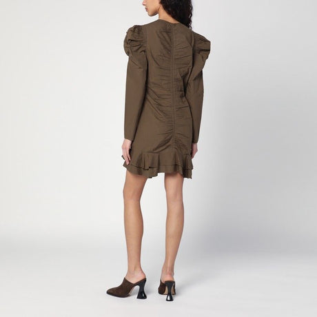 ISABEL MARANT ETOILE Feminine Mini Dress with Front Zip Closure