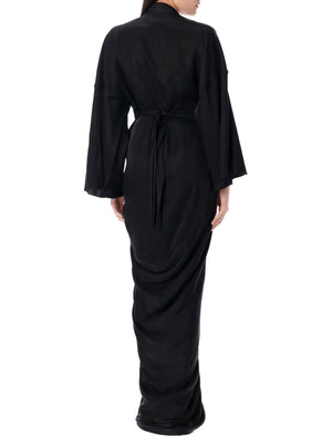 RICK OWENS Elegant Wrap Gown - Size 40