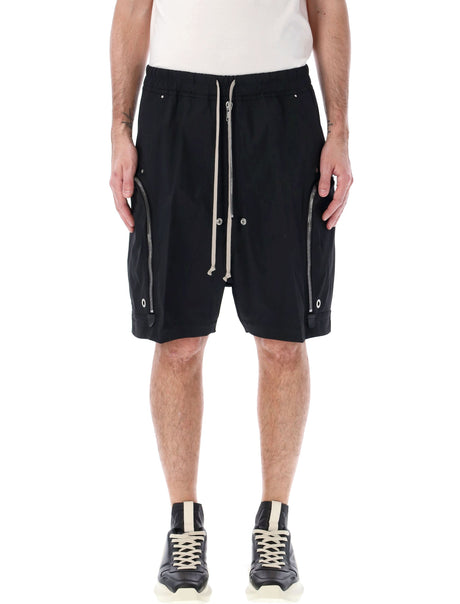 RICK OWENS Bermuda Mini Pants with Drawstring & Wide Fit