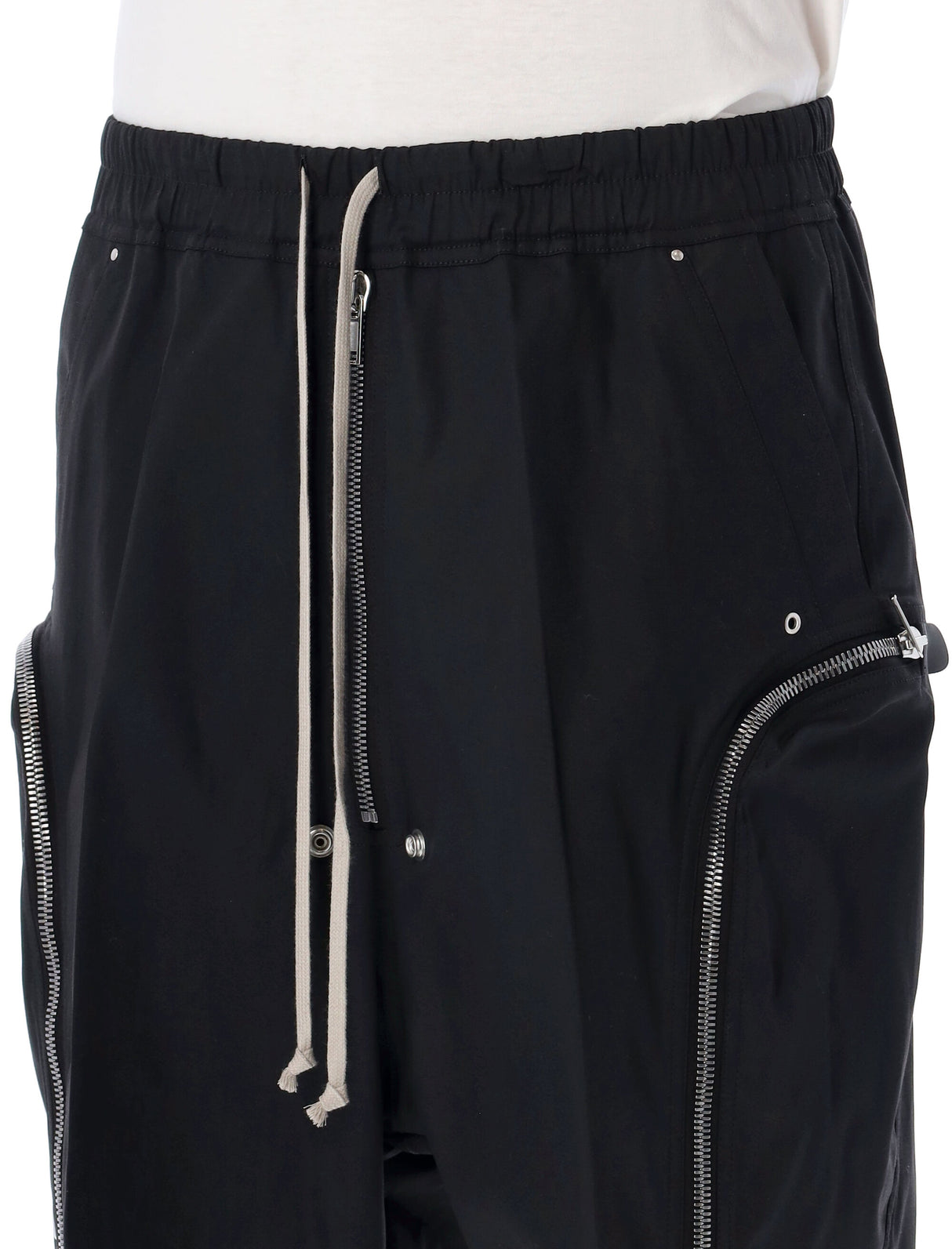 RICK OWENS Bermuda Mini Pants with Drawstring & Wide Fit