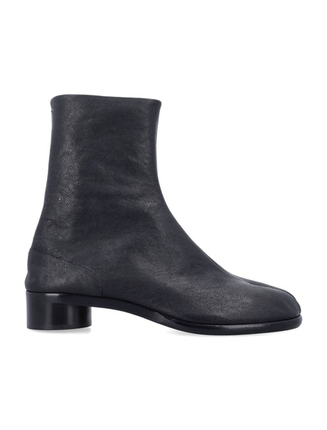 MAISON MARGIELA Tabi Ankle Boots with Cylindrical Heel - SS25 Collection