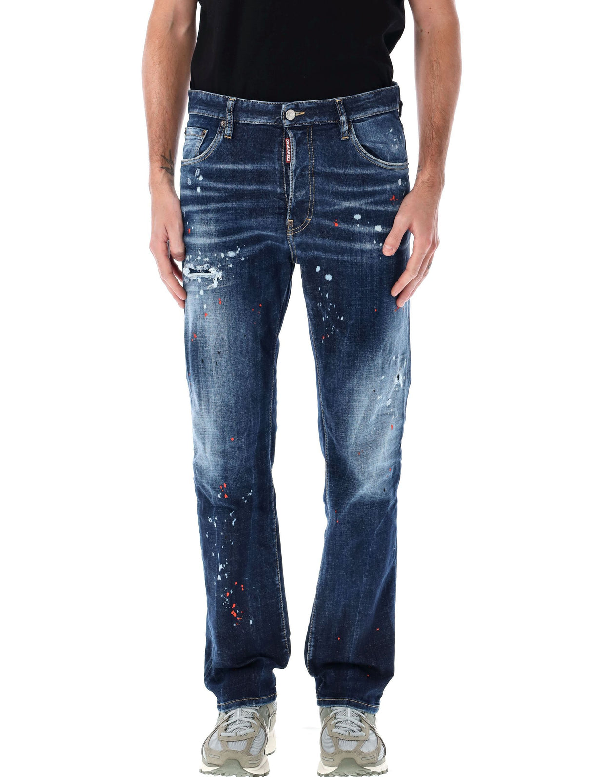 DSQUARED2 Regular Fit Distressed Jeans - Size 48