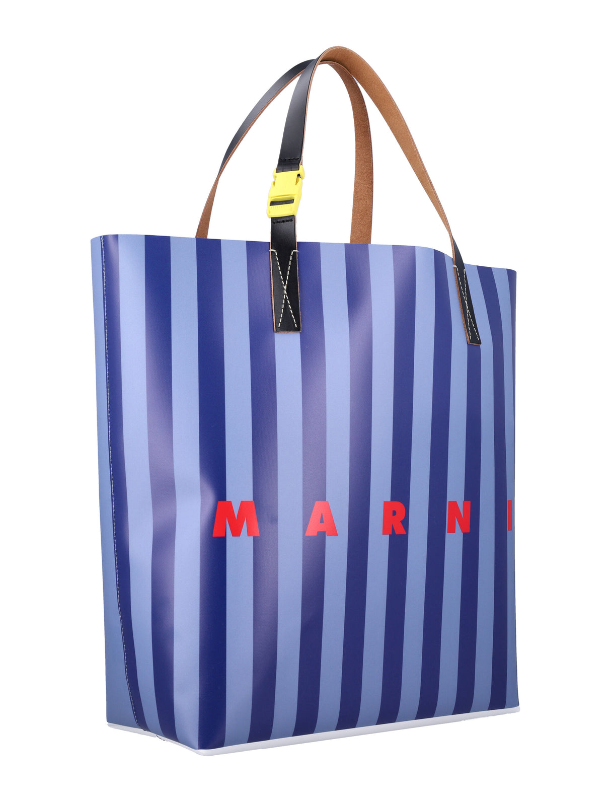 MARNI Striped Tribeca Shopping Handbag - 40x33x15 cm