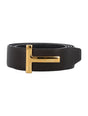 TOM FORD Mini Grain Leather Reversible Icon Belt