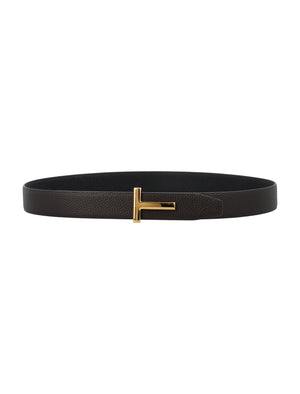 TOM FORD Mini Grain Leather Reversible Icon Belt