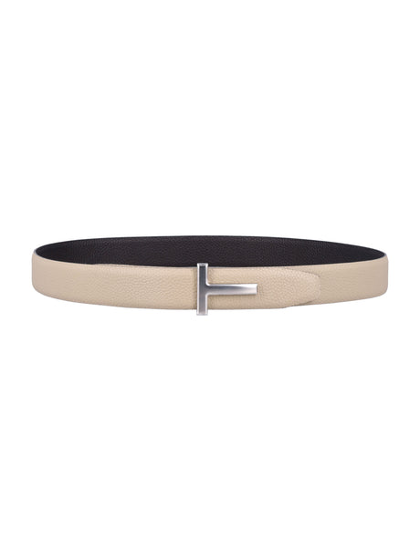 TOM FORD Reversible Grainy Leather Belt - 3CM Width