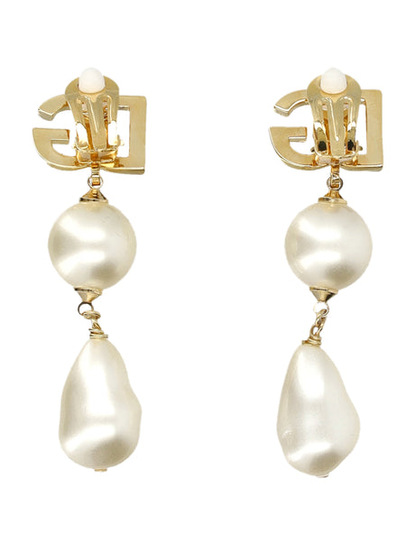 DOLCE & GABBANA Teardrop Clip-On Earrings - 5.5 cm