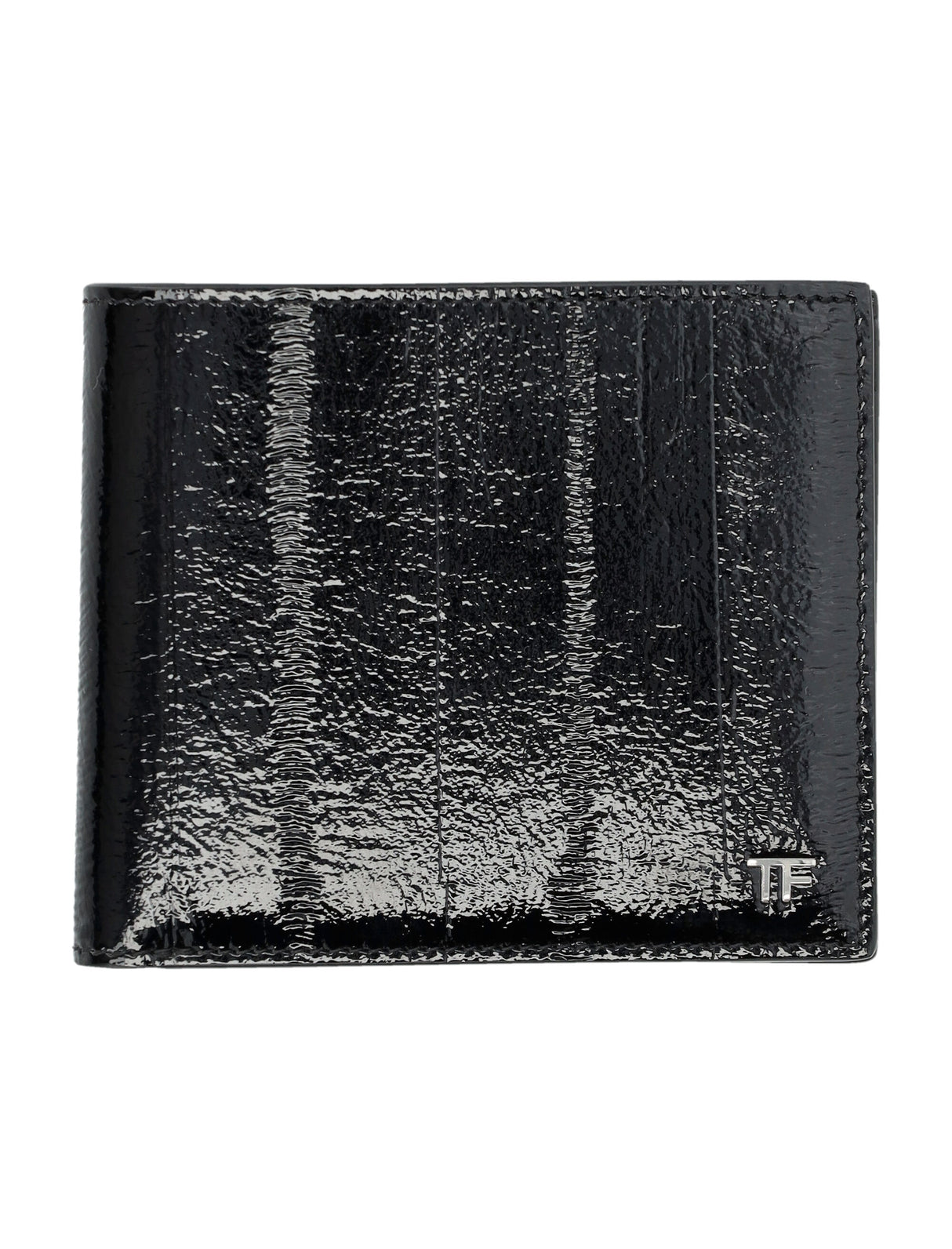 TOM FORD Mini Bifold Wallet in Eel Print Leather