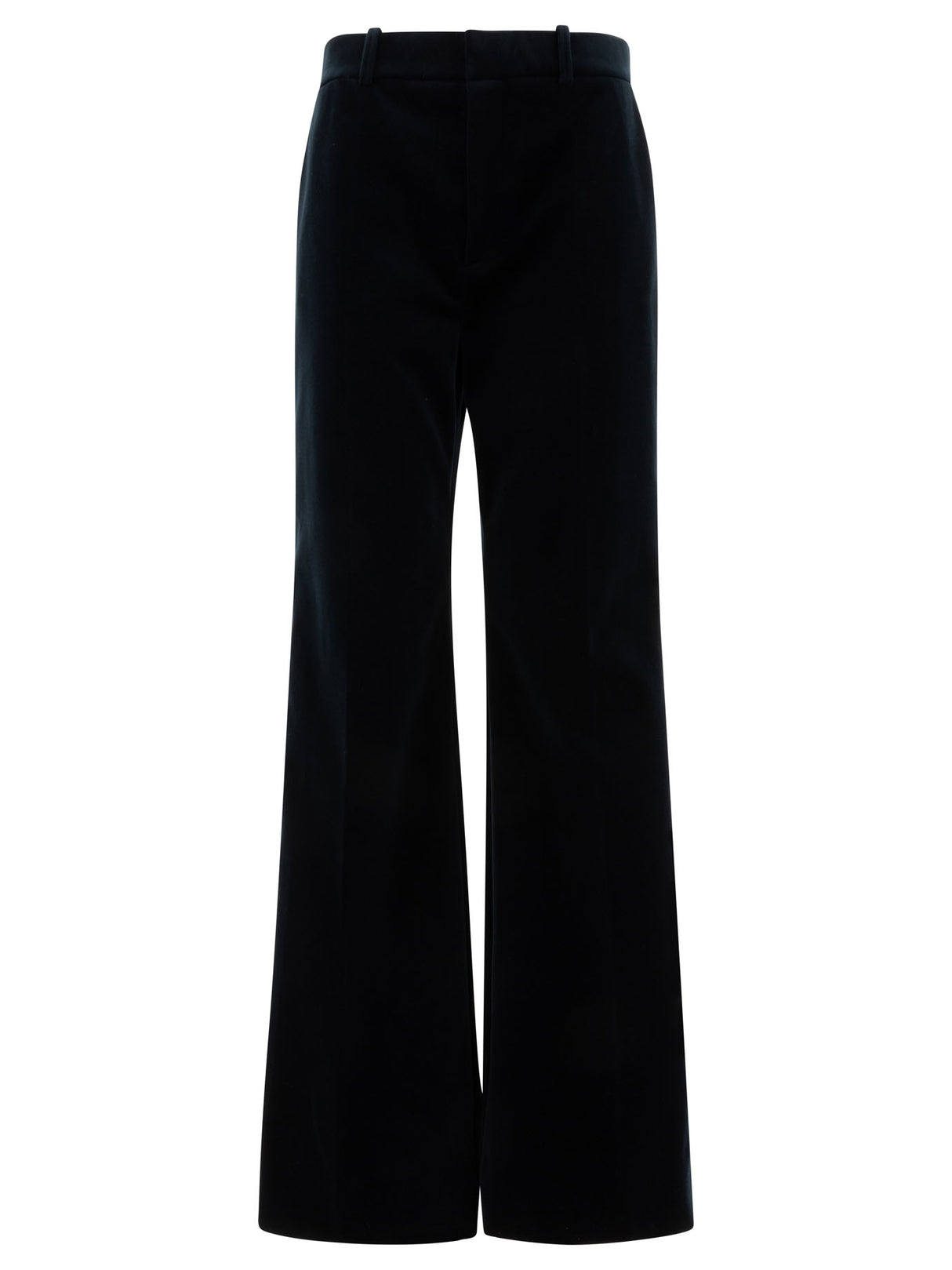 CHLOÉ Effortless Blue Cotton Trousers for Women