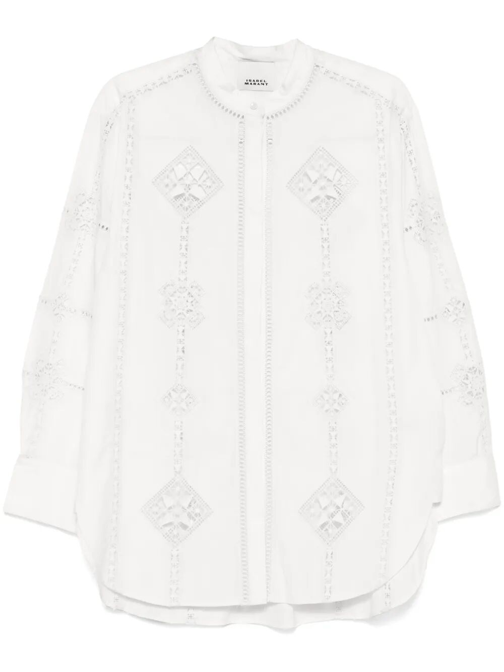 ISABEL MARANT Men's Openwork Poplin Shirt - SS25 Collection