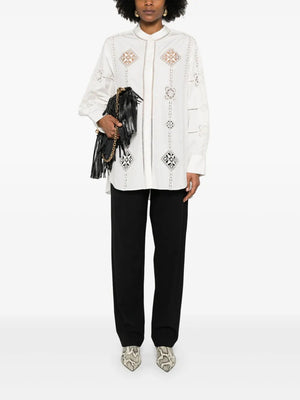 ISABEL MARANT Men's Openwork Poplin Shirt - SS25 Collection