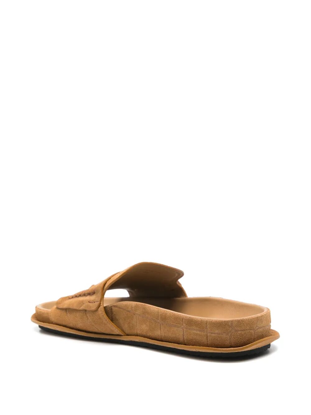 JACQUEMUS Men's Leather Suede Moccasin Sandals