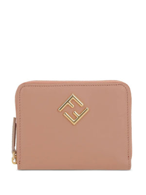 FENDI Luxury Zip Around Medium Wallet - W 9 x H 12.5 x D 2 cm