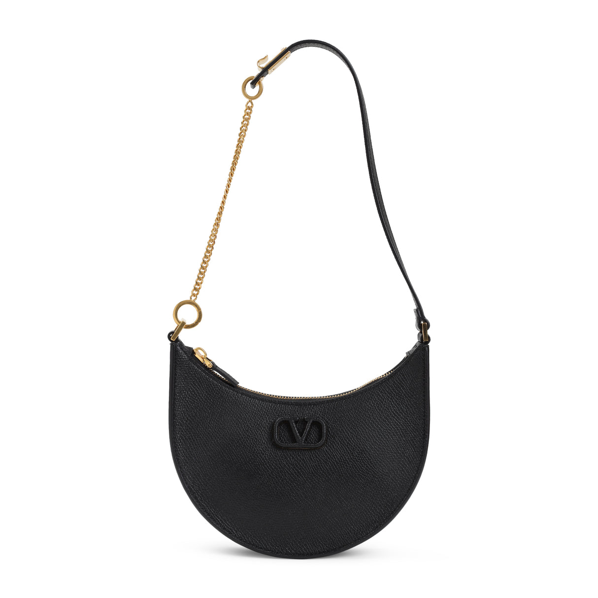 VALENTINO GARAVANI Mini Grained Leather Hobo Handbag