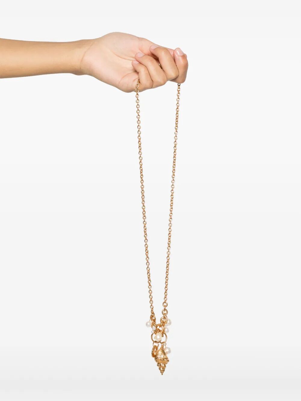 CHLOÉ Men's Adjustable Shells Pendant Necklace