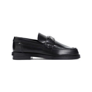 ALEXANDER MCQUEEN Luxury Brushed Leather Loafers with 2.5cm Heel