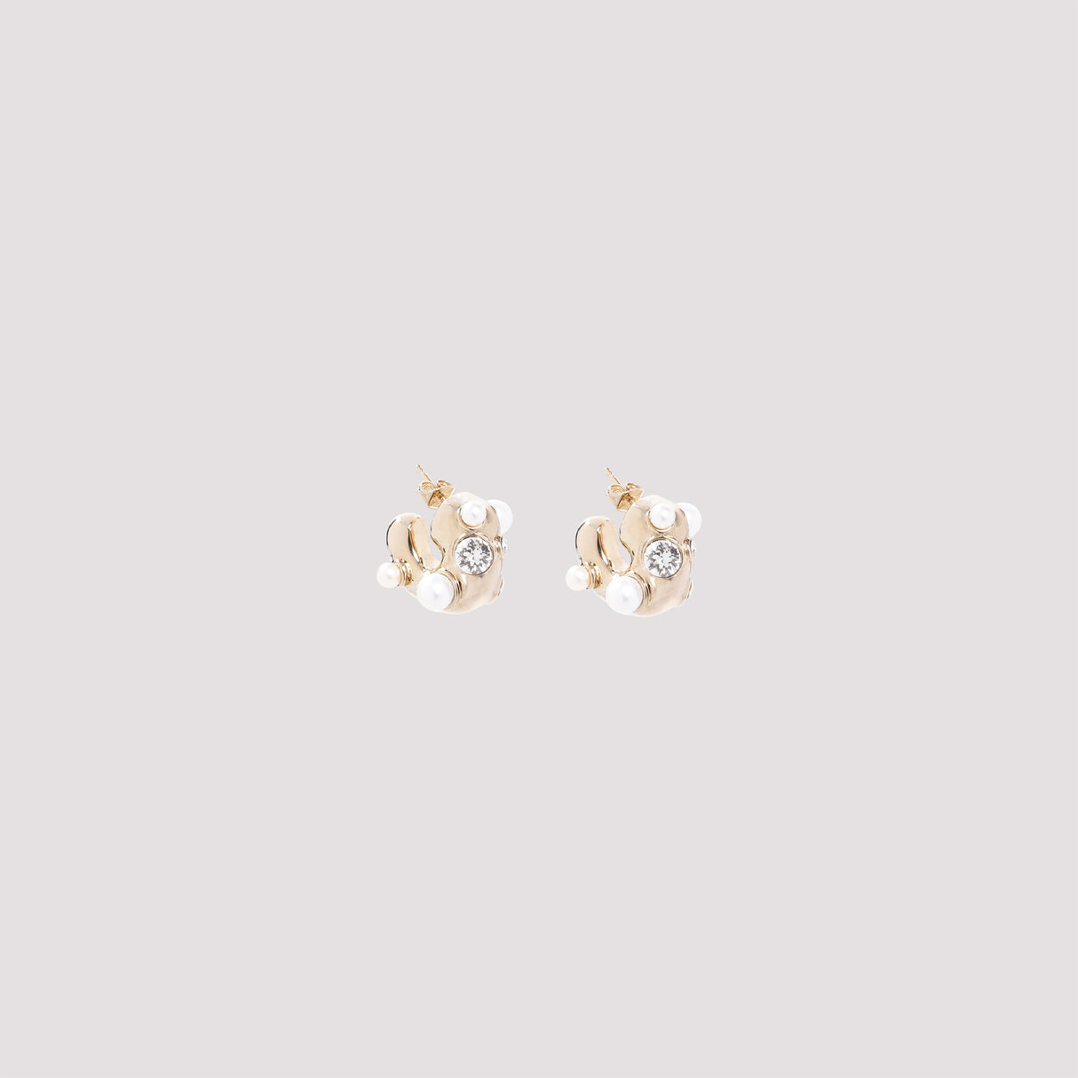 DRIES VAN NOTEN Elegant Mini Brass Earrings