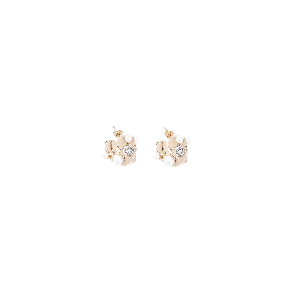 DRIES VAN NOTEN Elegant Mini Brass Earrings