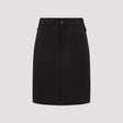 SAINT LAURENT Elegant Midi Skirt in Luxurious Cupro Fabric