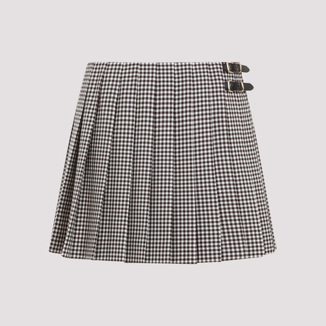 MIU MIU Men's Wool Midi Skirt