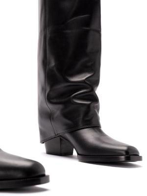 FENDI Men's Leather Boots with 5.5 cm Heel - FW24 Collection