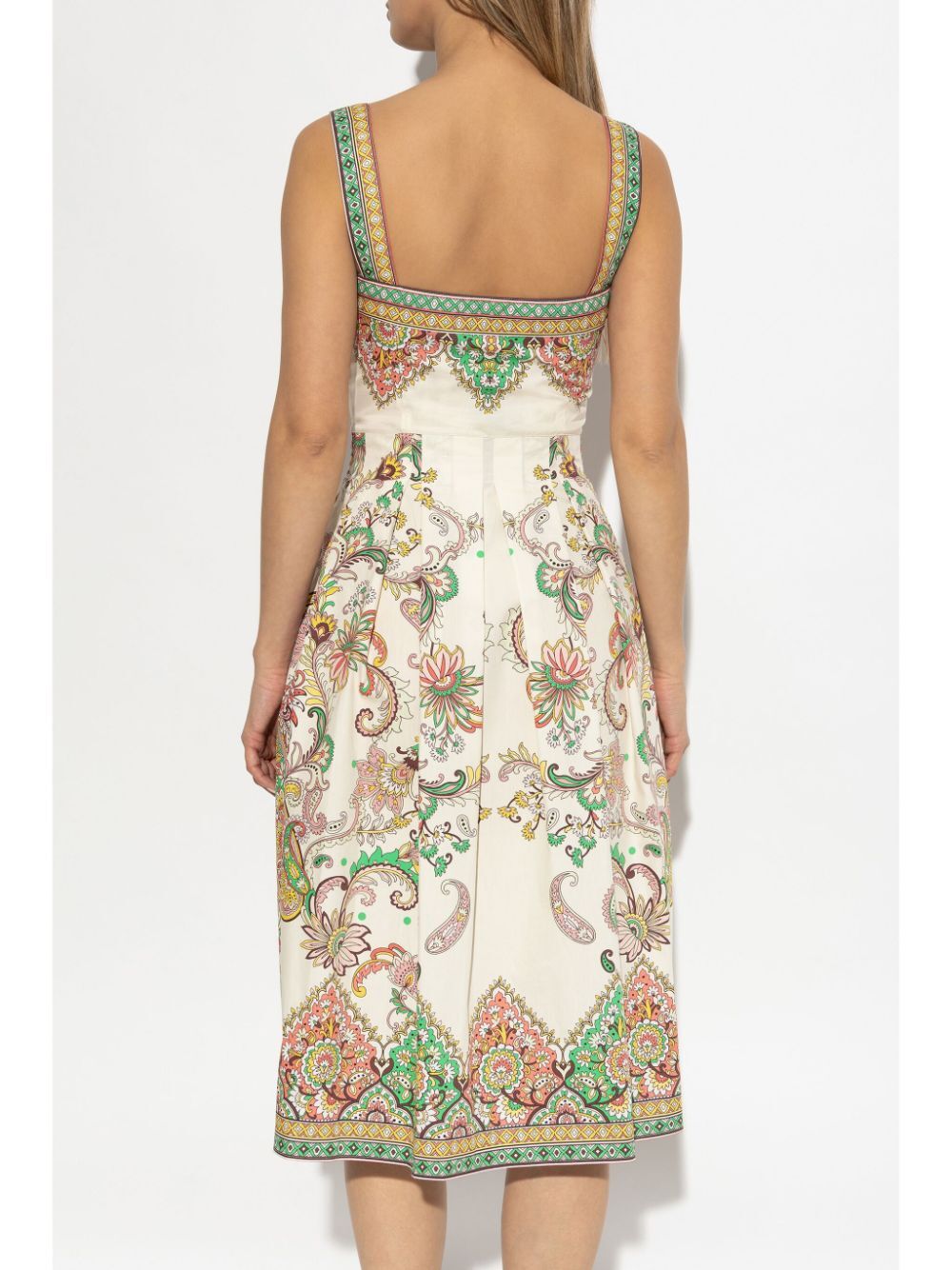 ETRO Floral Print Midi Dress with Sweetheart Neckline for Men