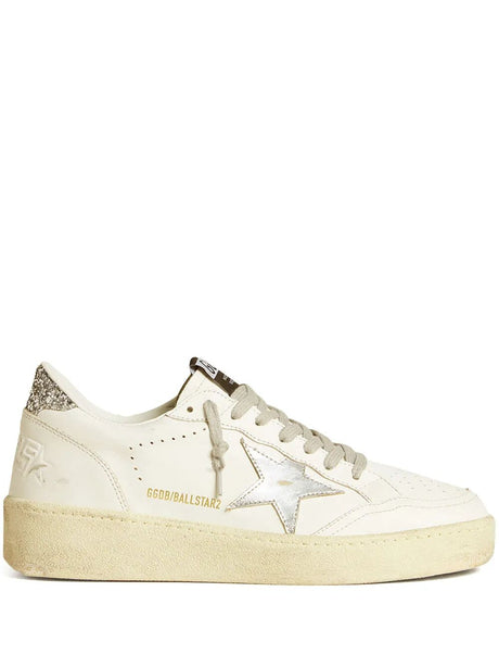 GOLDEN GOOSE Men's Ball Star 2 Sneakers with Glitter Heel Tab