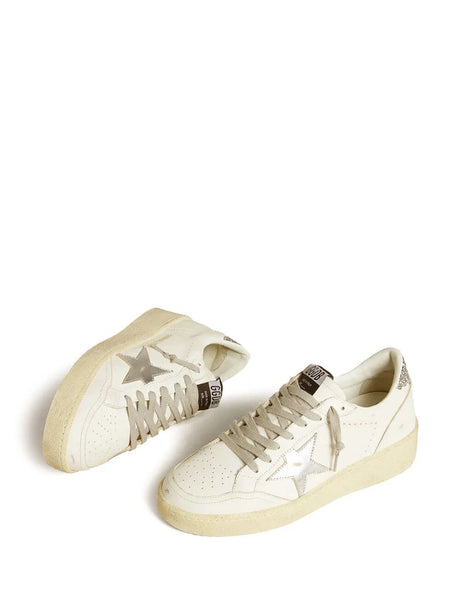 GOLDEN GOOSE Men's Ball Star 2 Sneakers with Glitter Heel Tab