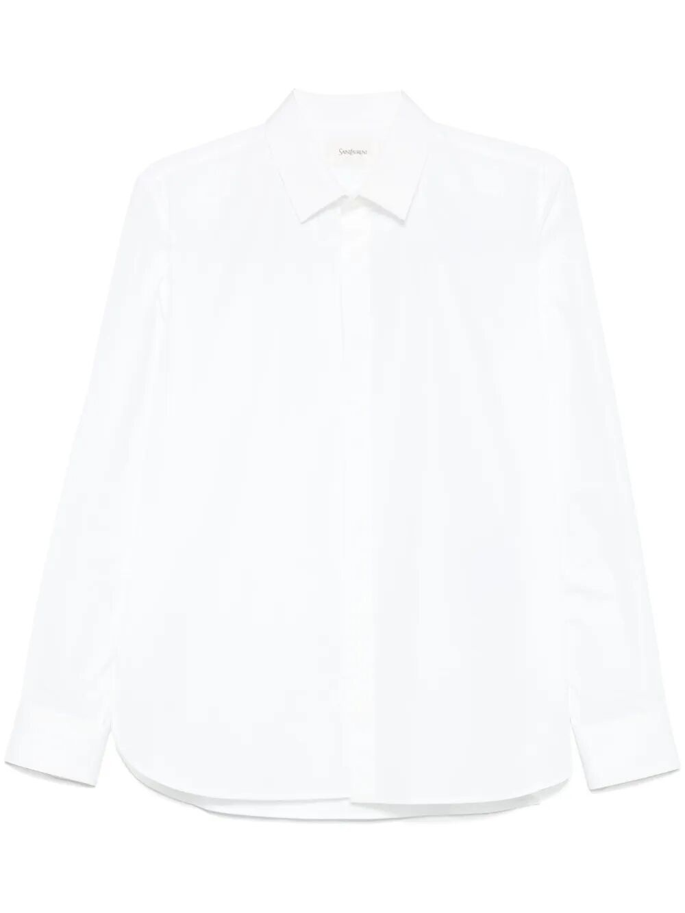 SAINT LAURENT PARIS Cotton Poplin Slim Fit Shirt - SS25