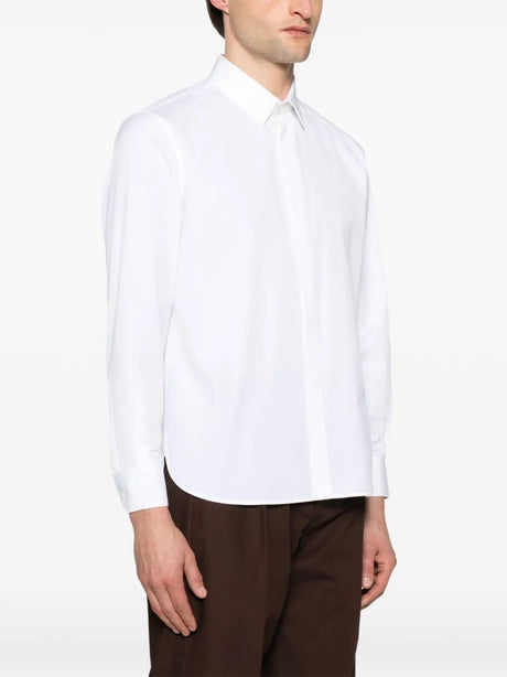 SAINT LAURENT PARIS Cotton Poplin Slim Fit Shirt - SS25